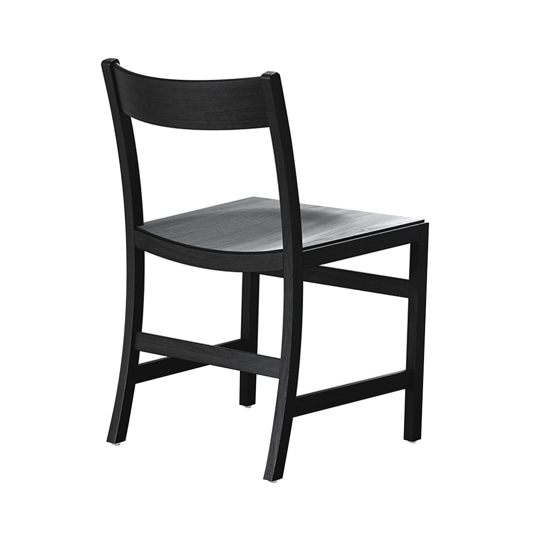 Waiter XL Chair: Black Stained Beech