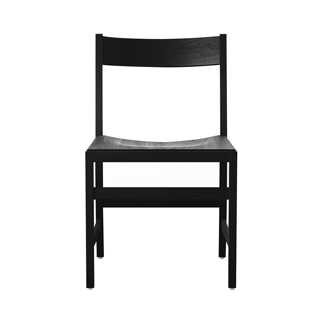 Waiter XL Chair: Black Stained Beech