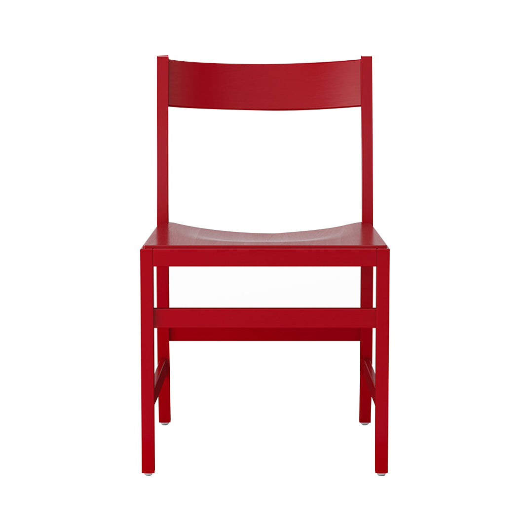 Waiter XL Chair: Red Lacquered Beech