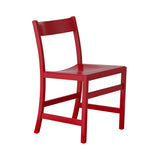 Waiter XL Chair: Red Lacquered Beech