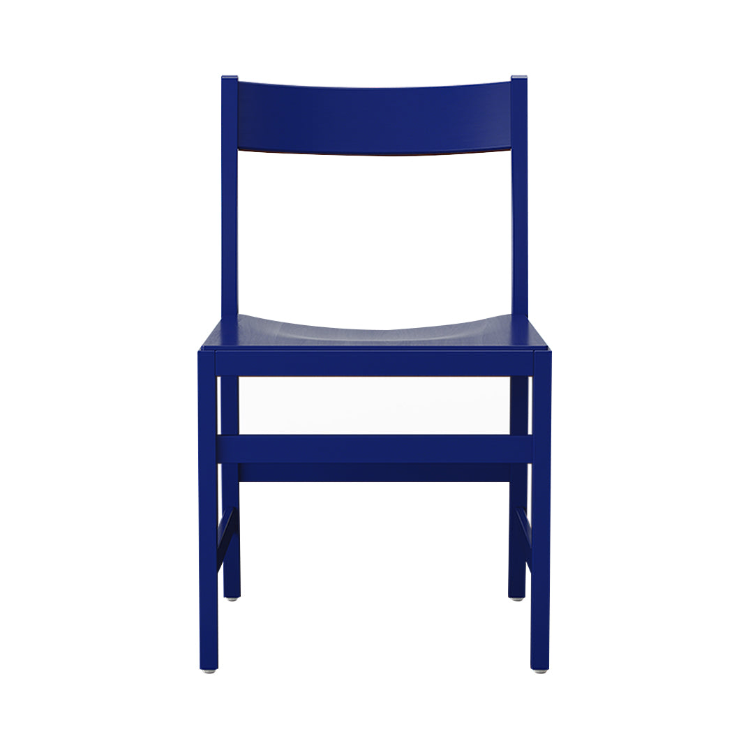 Waiter XL Chair: Ultramarine Blue Lacquered Beech