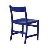 Waiter XL Chair: Ultramarine Blue Lacquered Beech