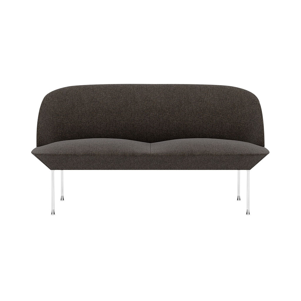 Oslo 2-Seater Sofa: Chrome