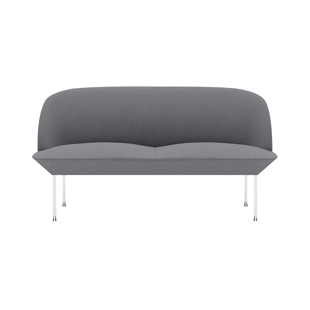 Oslo 2-Seater Sofa: Chrome