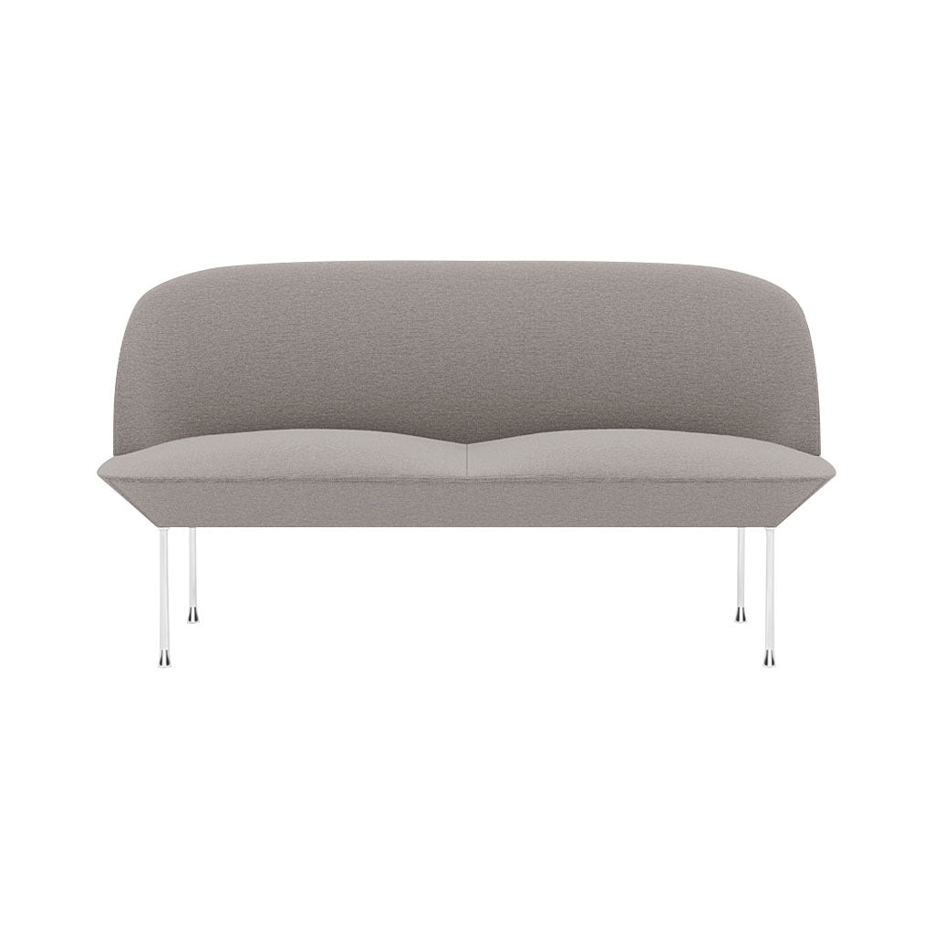 Oslo 2-Seater Sofa: Chrome