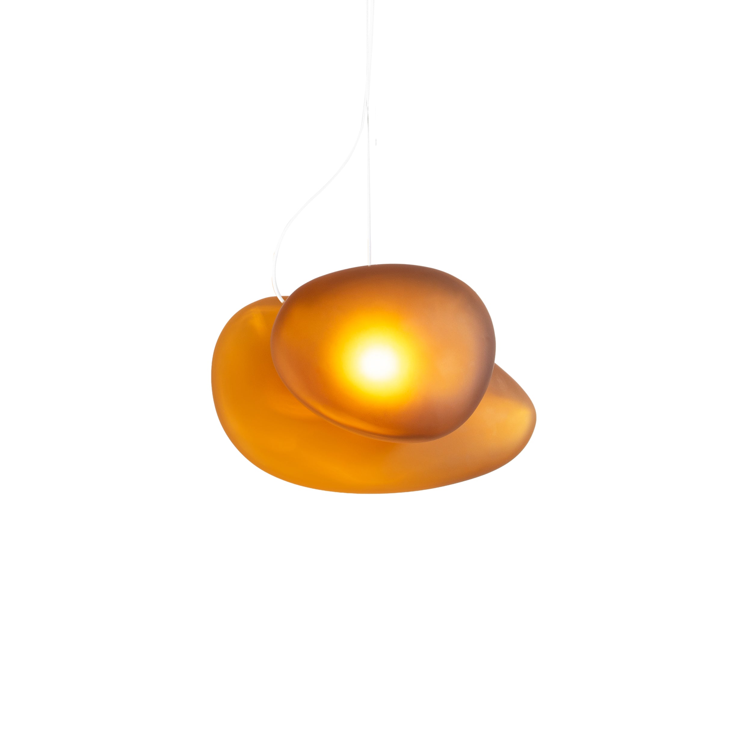 Pebble Pendant Light: Size B + Size C + Citrine