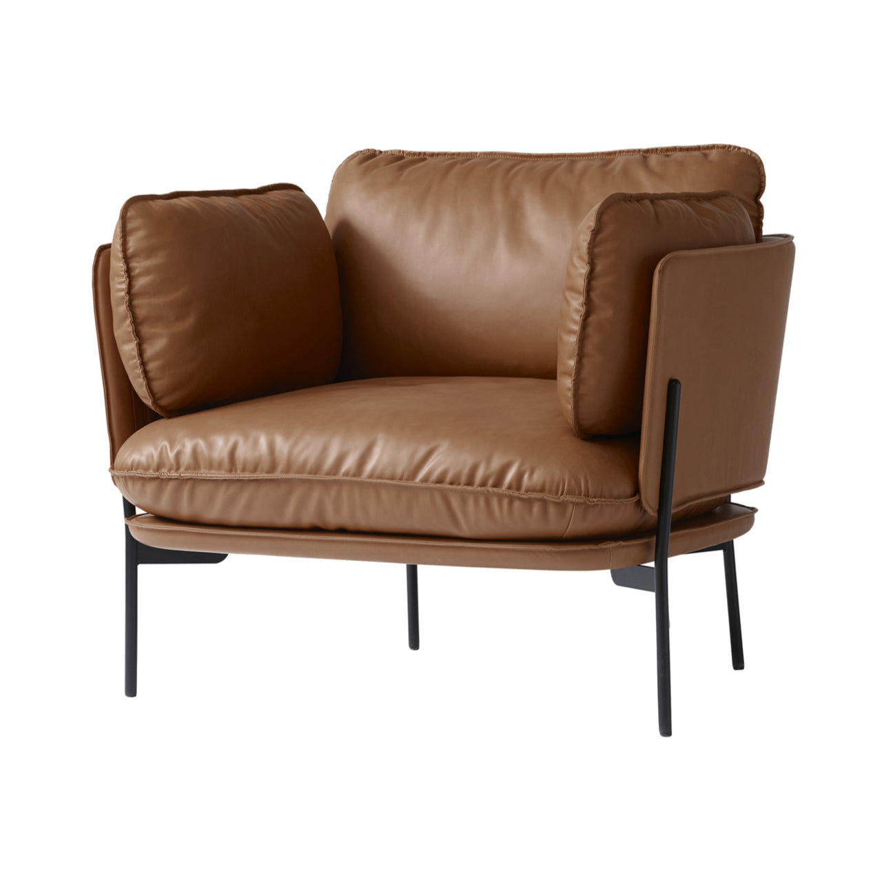 Cloud LN1 Lounge Chair: Black