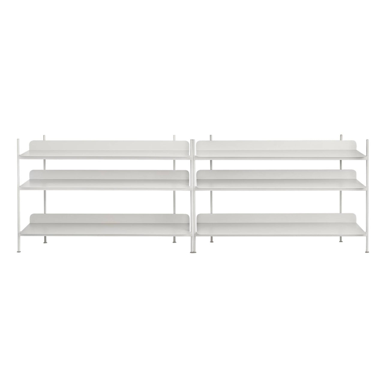 Compile Shelving System: Configuration 6 + Grey