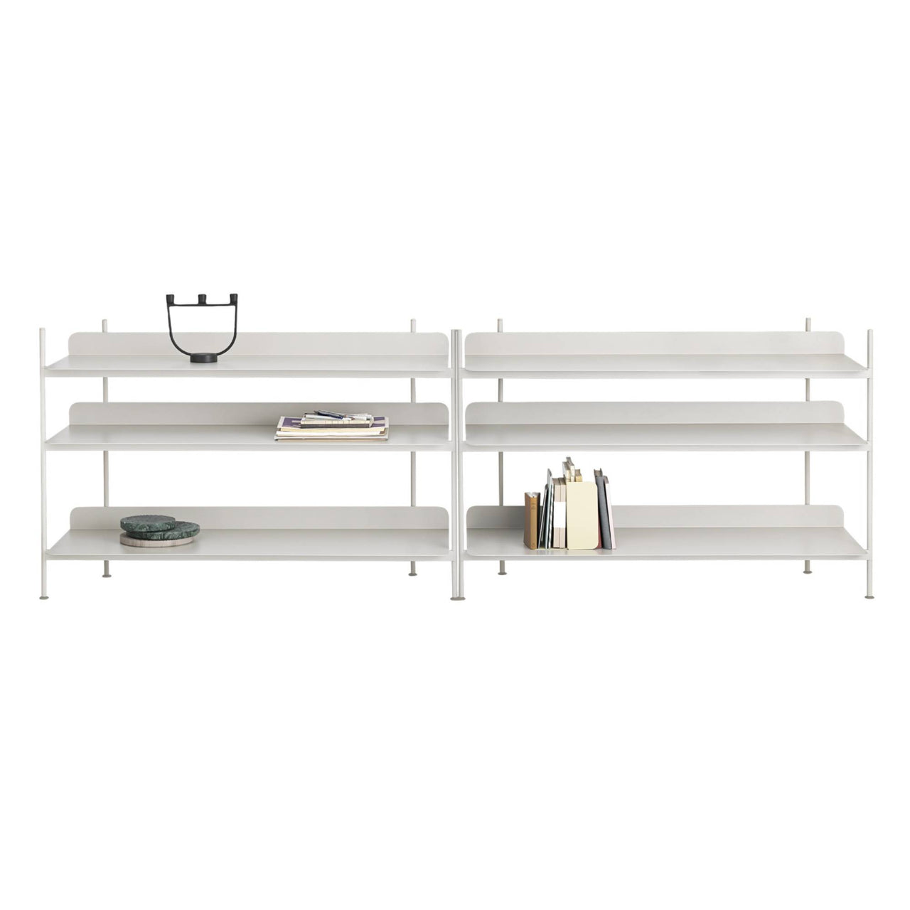 Compile Shelving System: Configuration 6 + Grey
