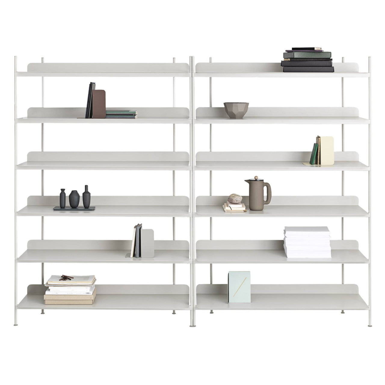 Compile Shelving System: Configuration 8 + Grey