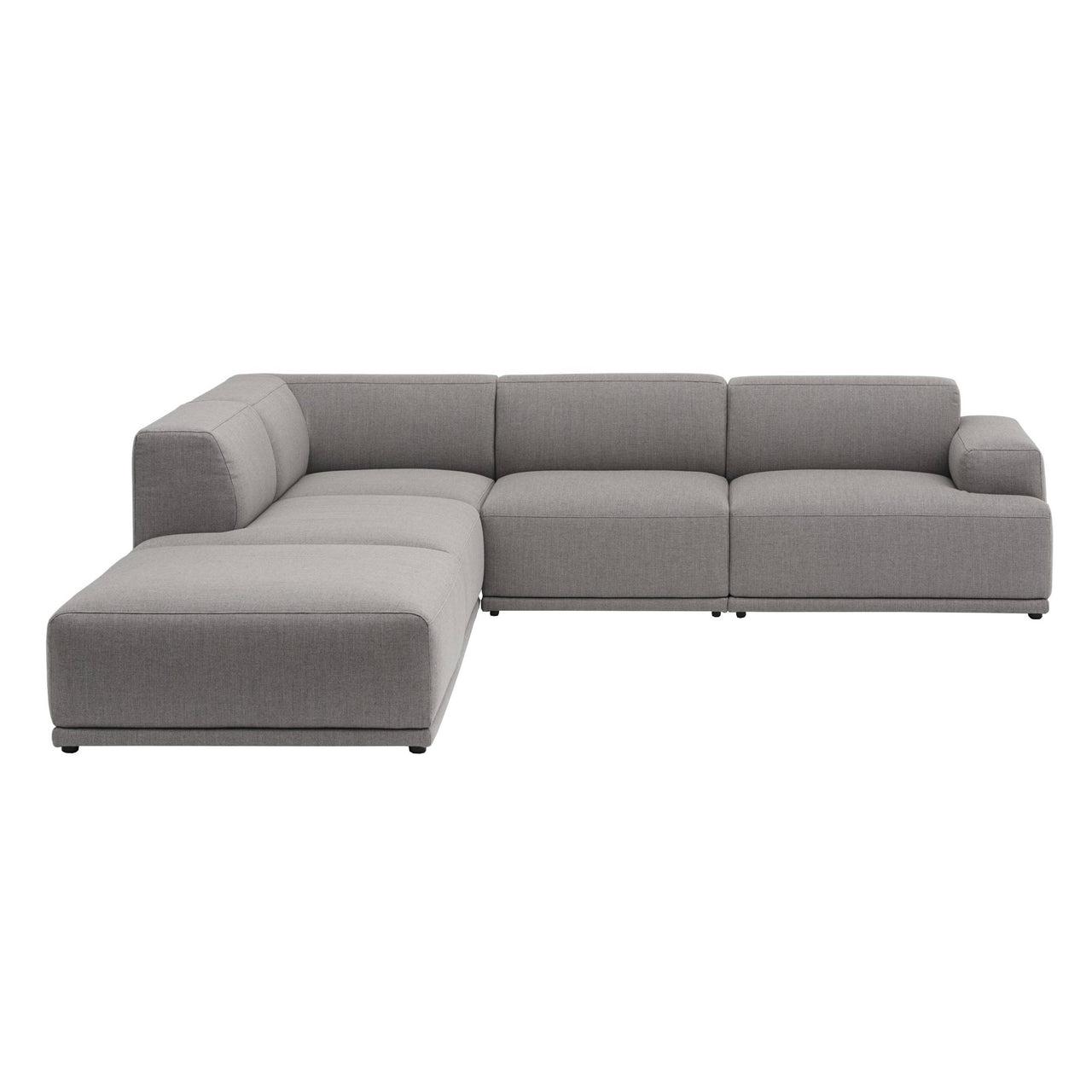 Connect Soft Modular Sofa: Corner + Configuration 1 + Stocked: Re-wool 128
