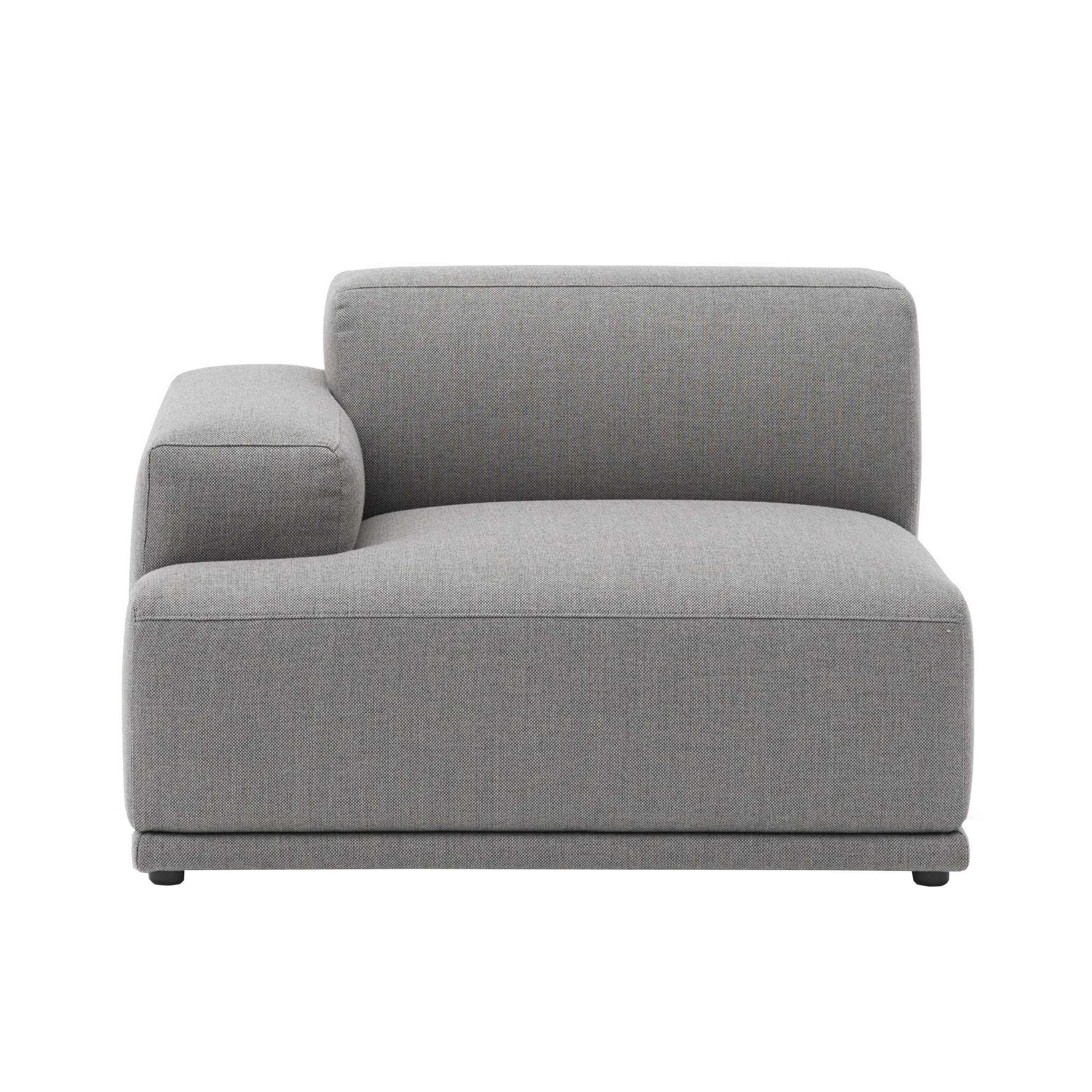 Connect Soft Sofa Modules: Left Armrest A + Re-Wool 128