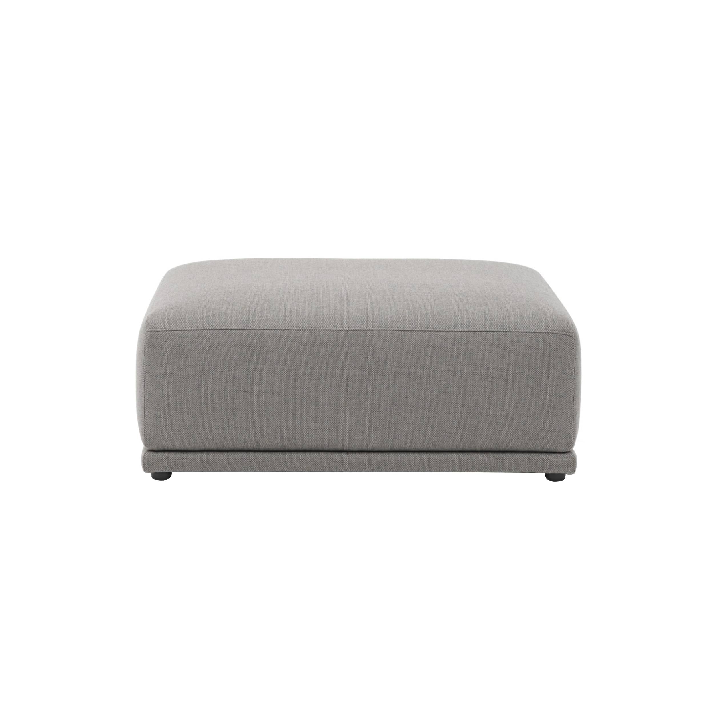 Connect Soft Sofa Modules: Ottoman I + Re-Wool 128