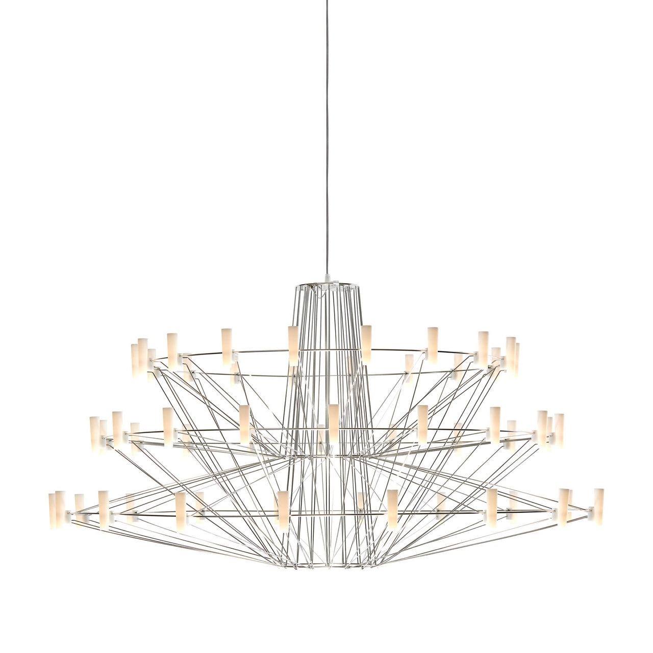 Coppélia Suspension Lamp: Stainless Steel