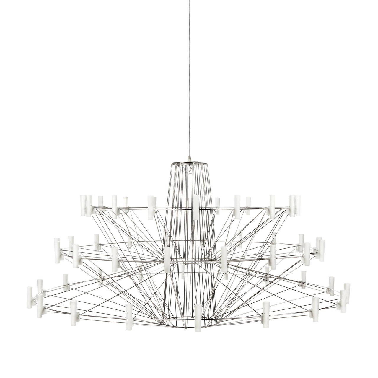 Coppélia Suspension Lamp: Stainless Steel