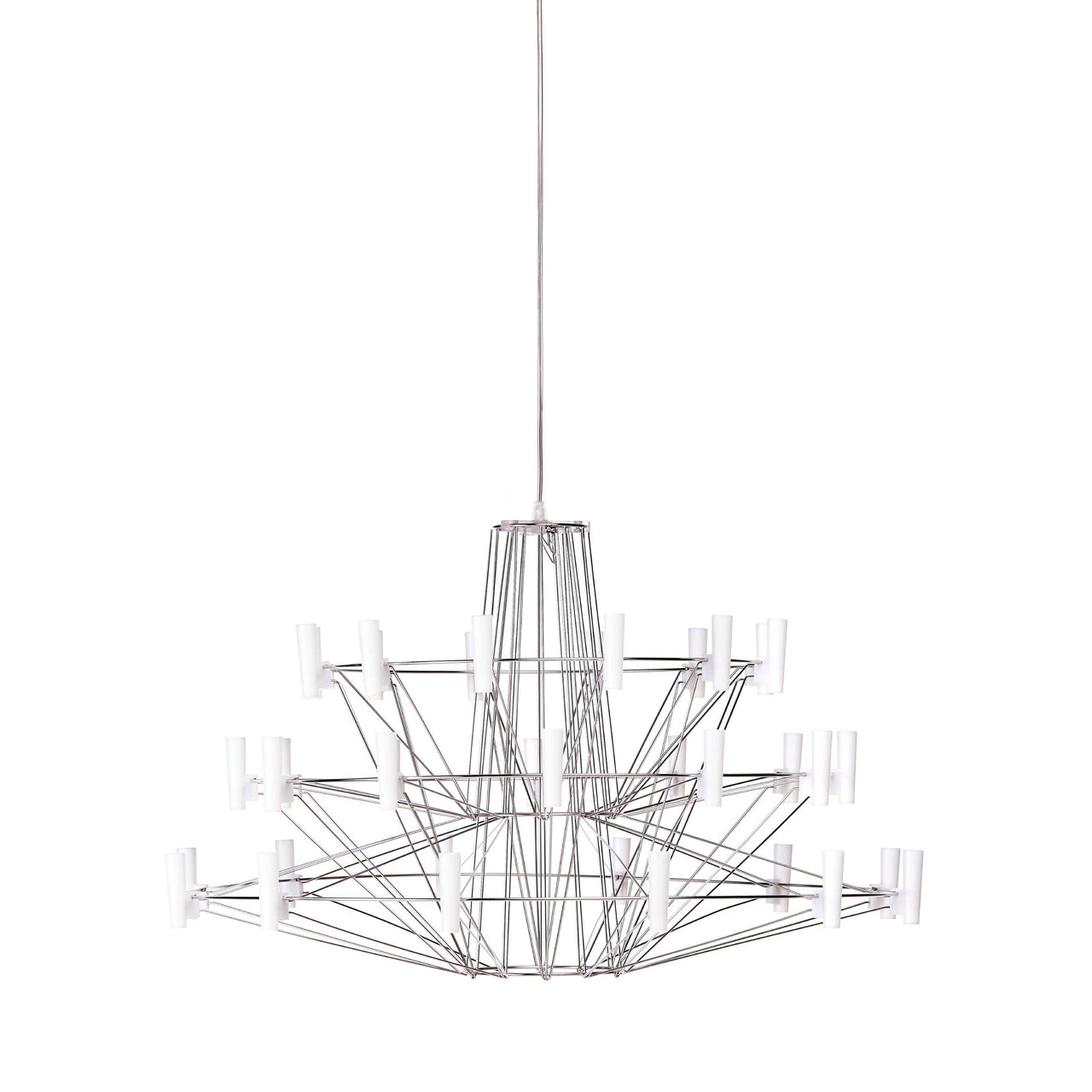 Coppélia Suspension Lamp: Small + Stainless Steel