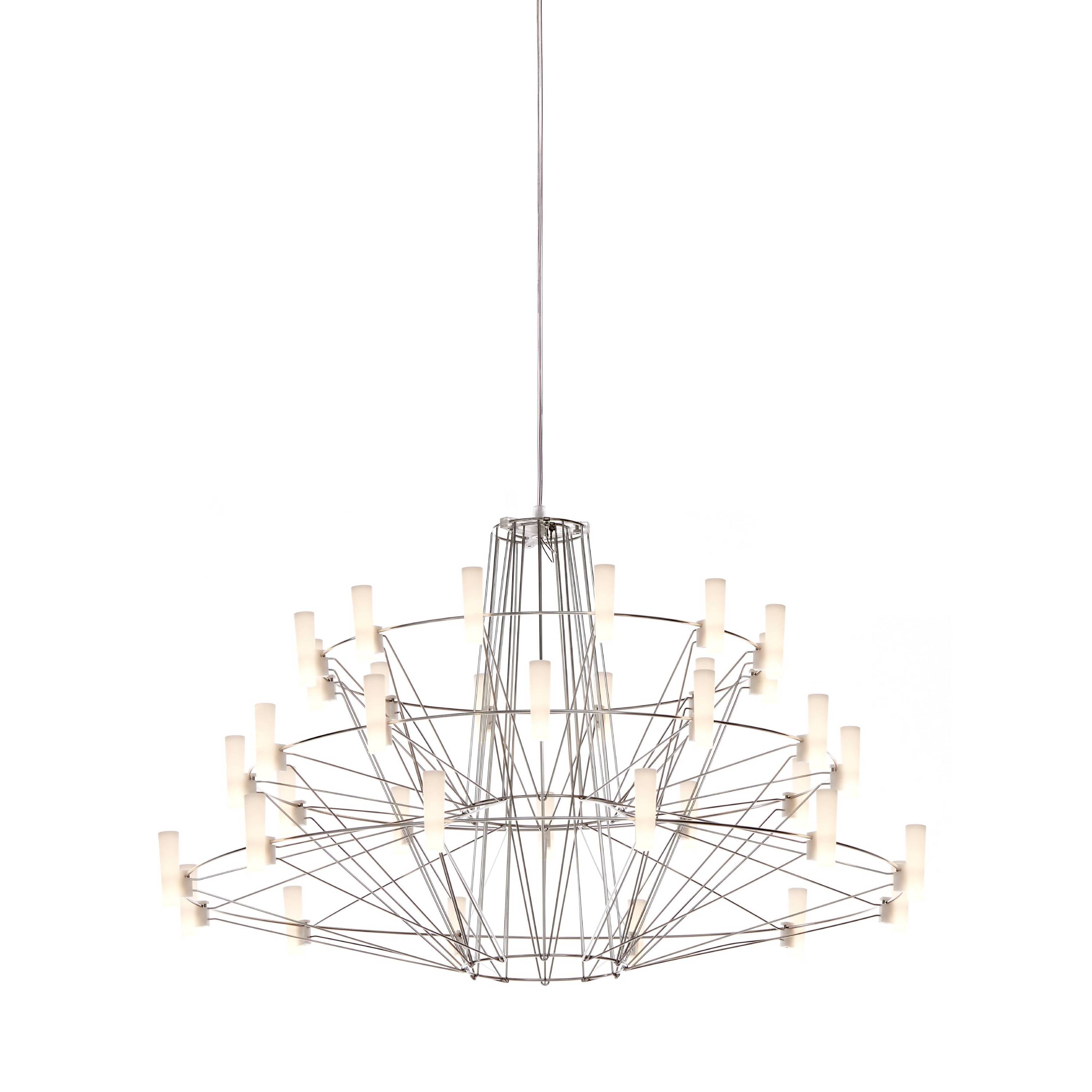 Coppélia Suspension Lamp: Small + Stainless Steel