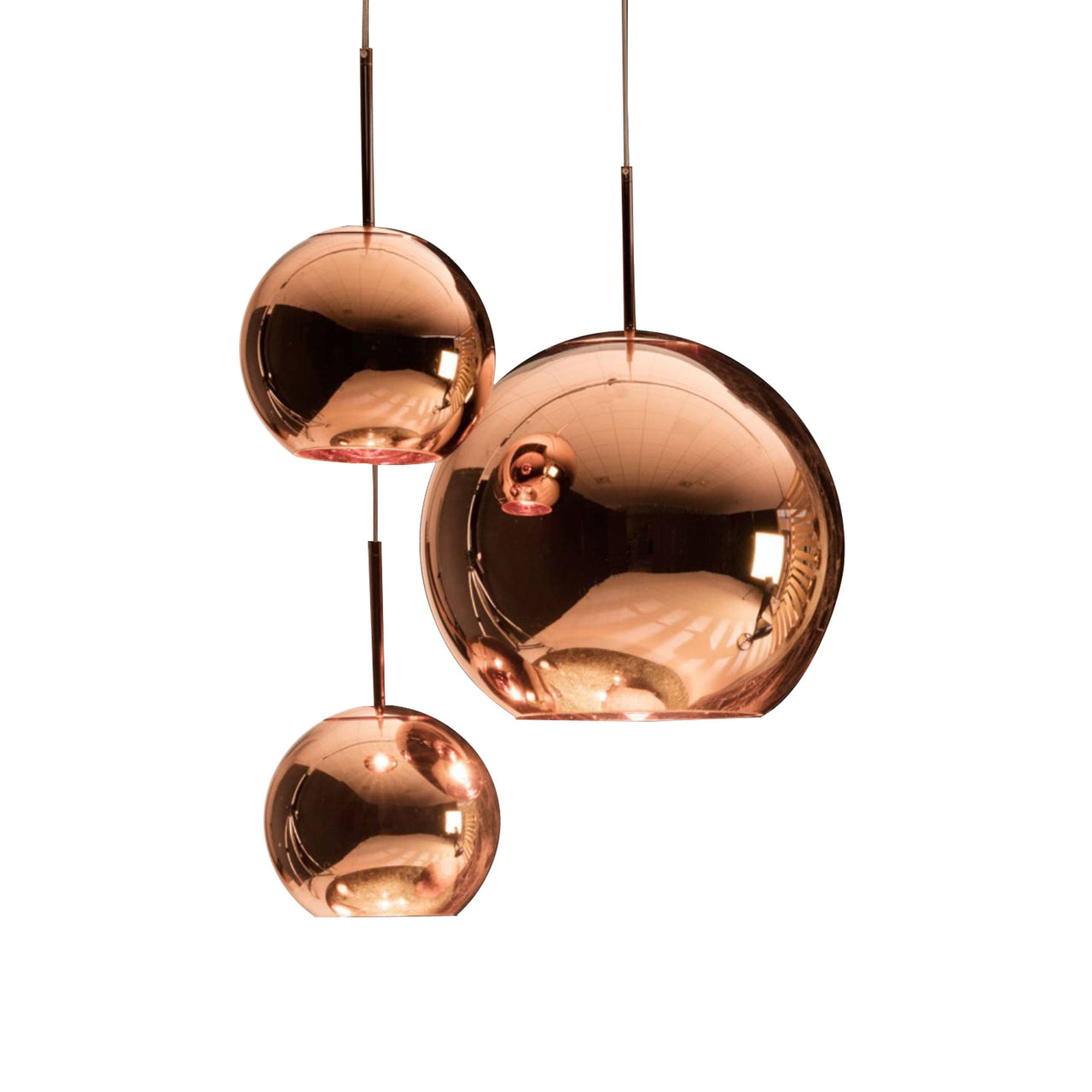 Copper Trio Round Pendant System