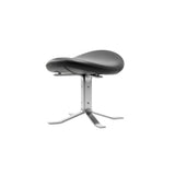 Corona Ottoman: Brushed Chrome