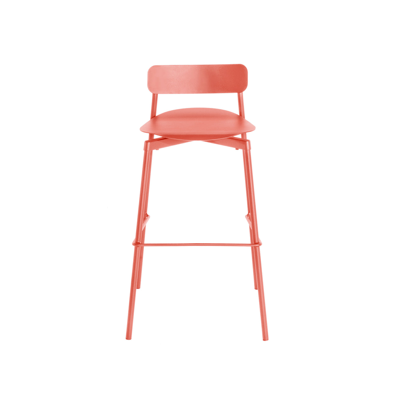 Fromme Bar + Counter Stool: Coral + Counter
