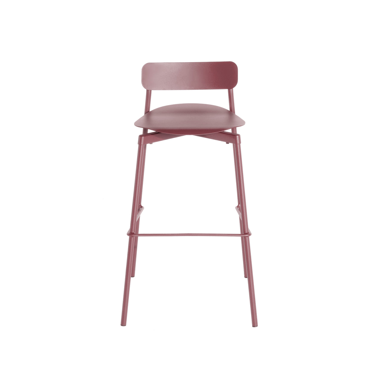 Fromme Bar + Counter Stool: Brown Red + Counter