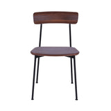 Crawford Dining Chair W: Dark Brown Oak