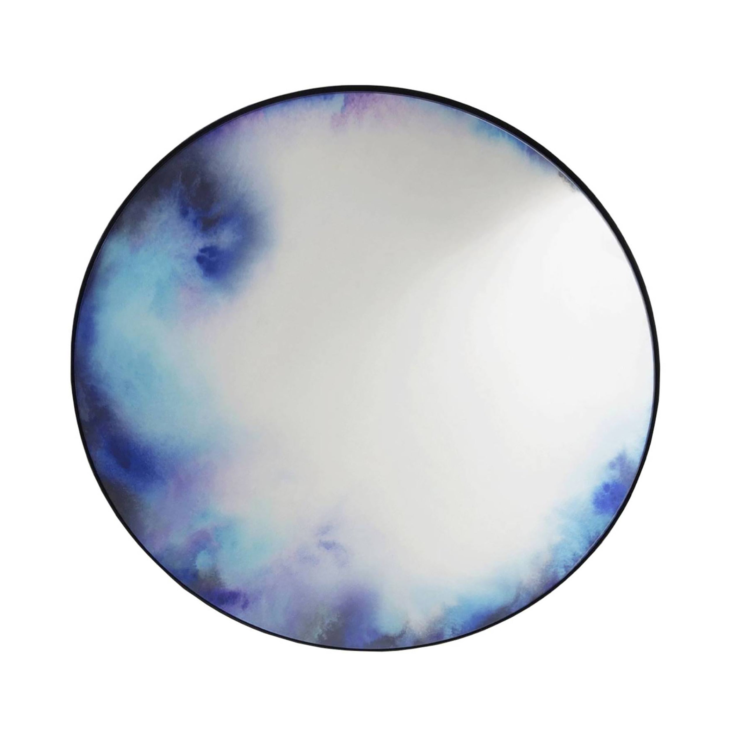 Francis Wall Mirror: Extra Large + Black + Blue