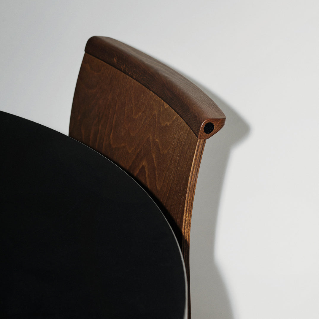 Serif Chair: Wooden Base