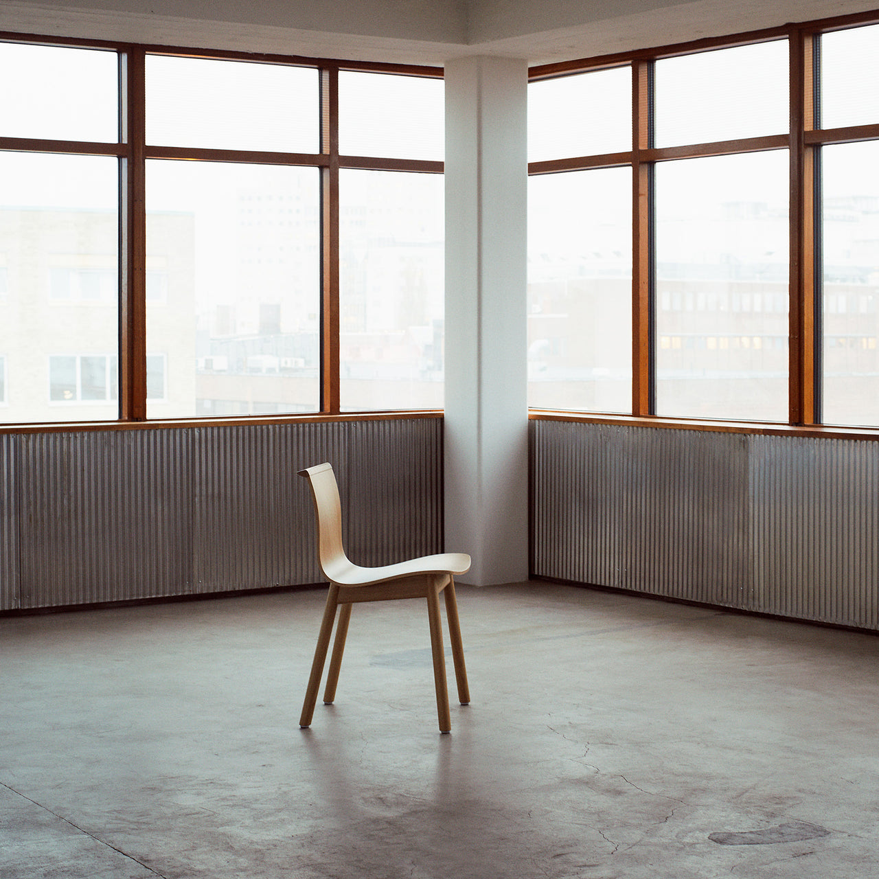 Serif Chair: Wooden Base