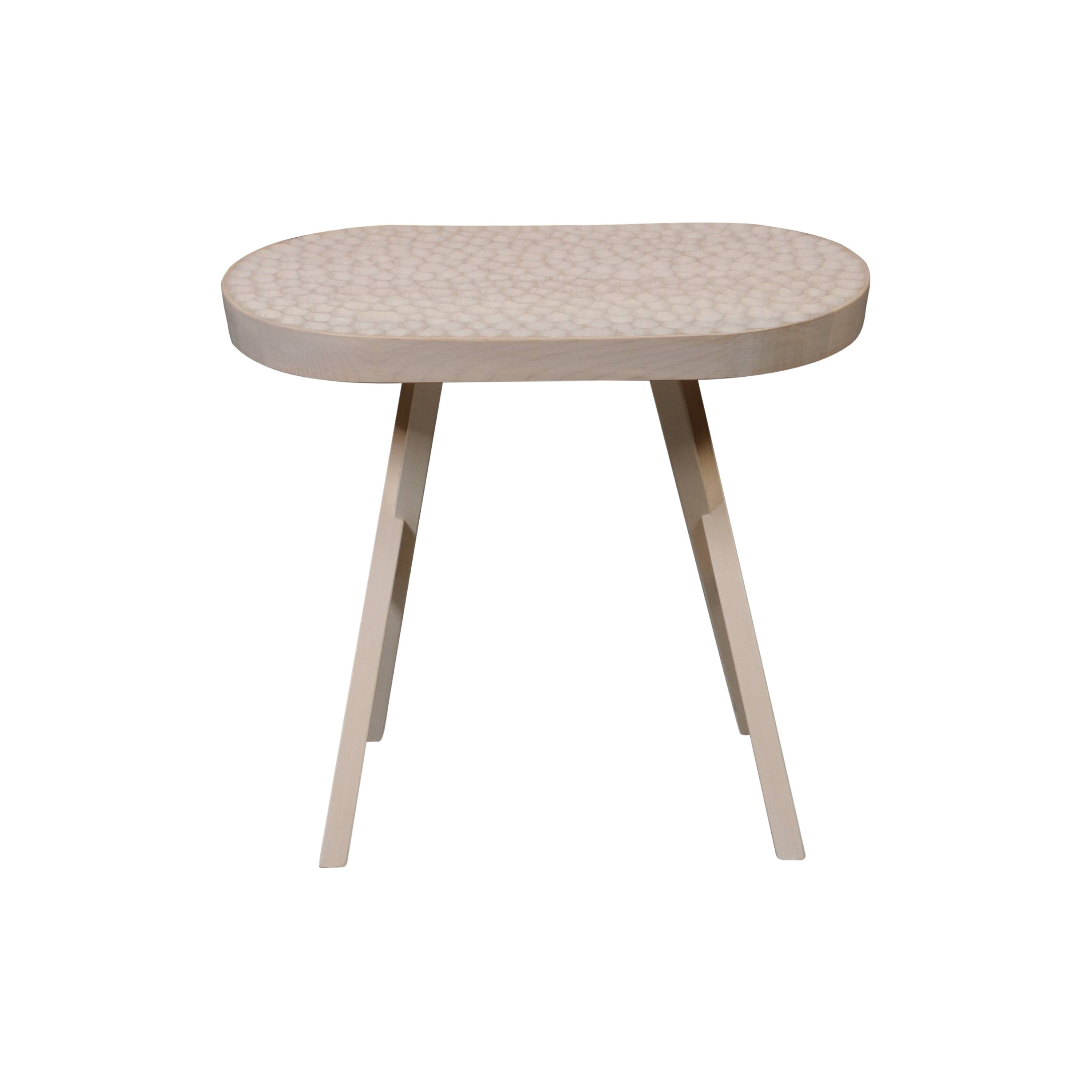 Touch Stool: Pill + White Oiled Maple