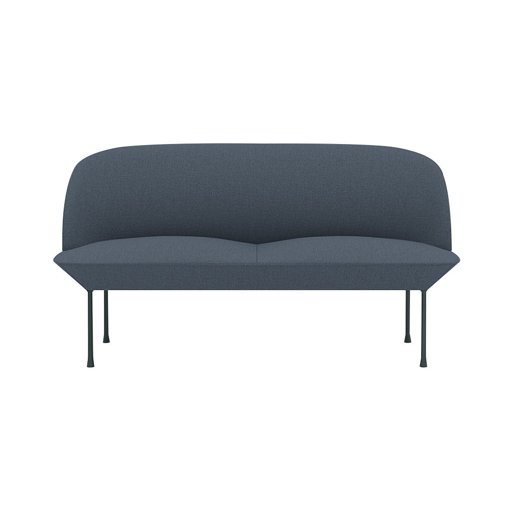Oslo 2-Seater Sofa: Dark Grey