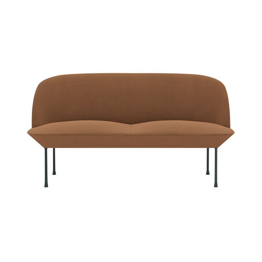 Oslo 2-Seater Sofa: Dark Grey