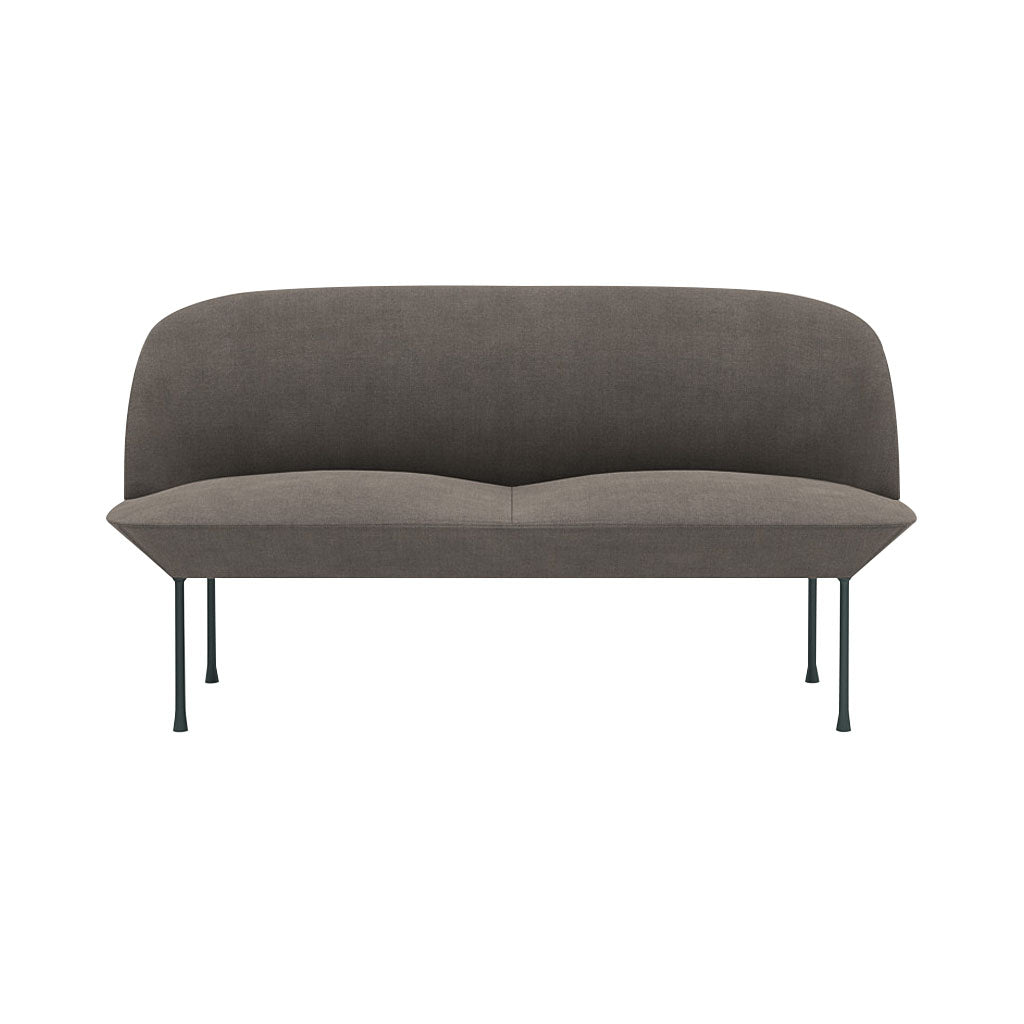 Oslo 2-Seater Sofa: Dark Grey