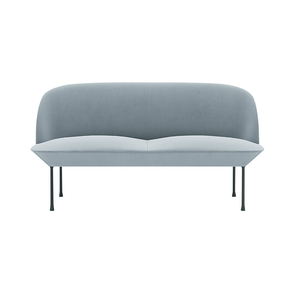 Oslo 2-Seater Sofa: Dark Grey