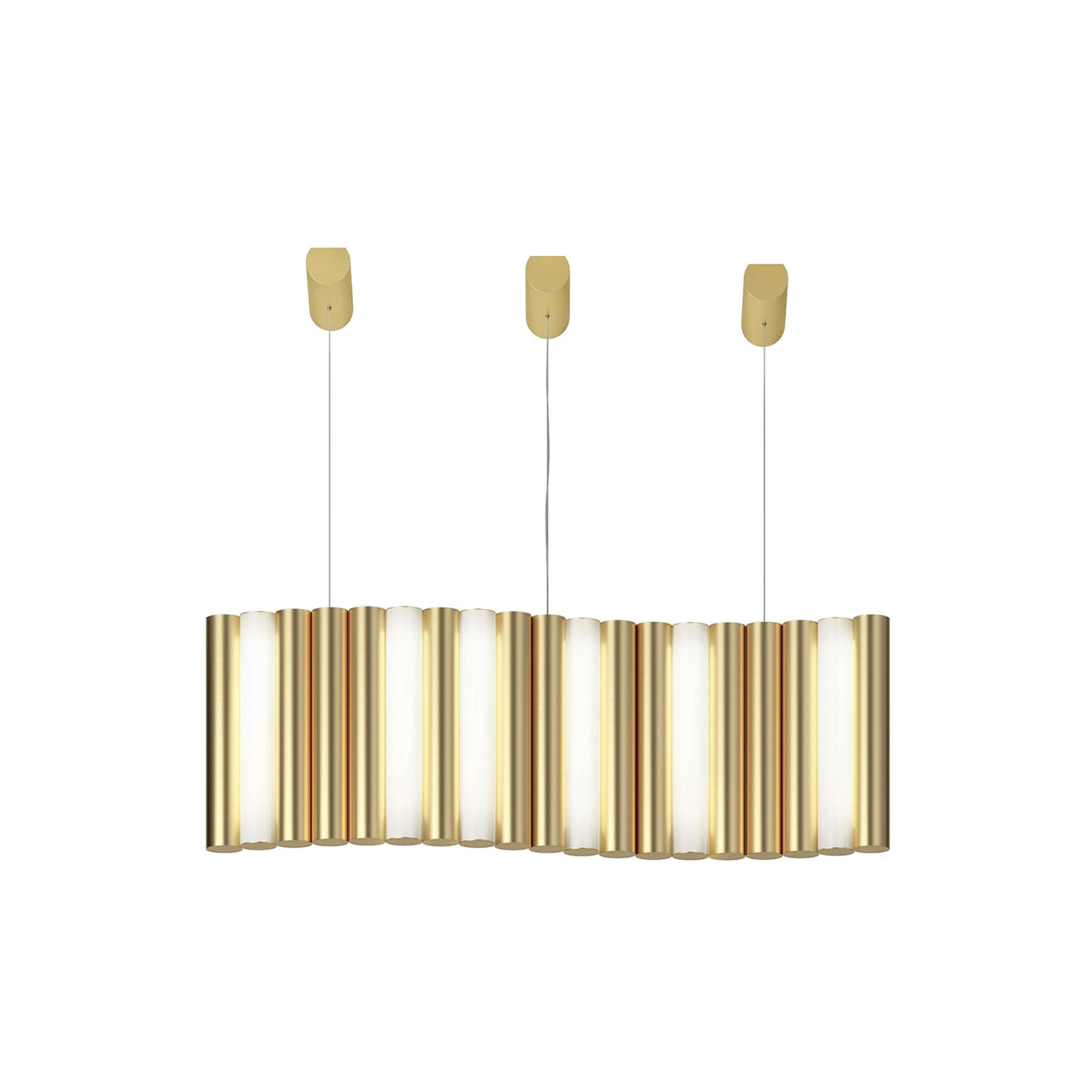 Gamma Suspension Lights: L19 + Satin Brass