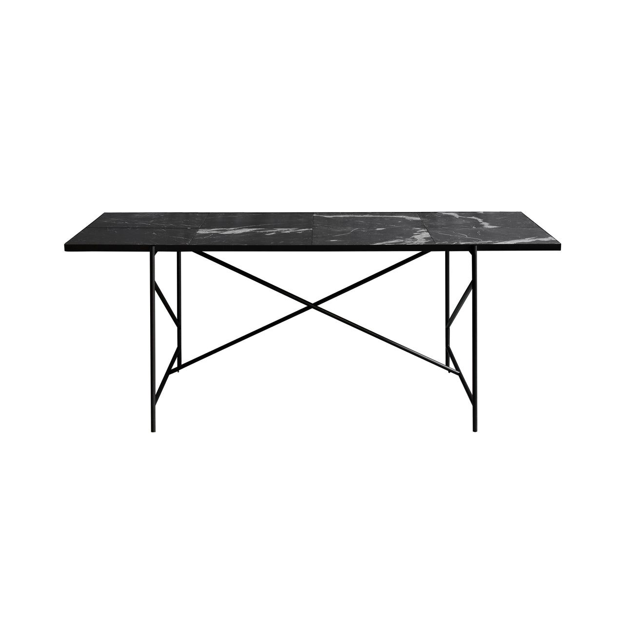 Dining Table 185: Black + Black Marble