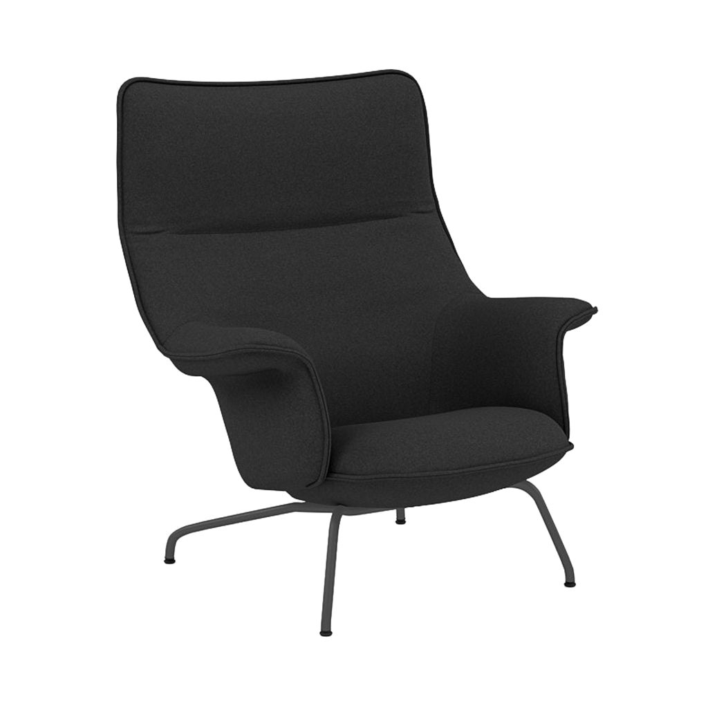 Doze Lounge Chair: Anthracite Black