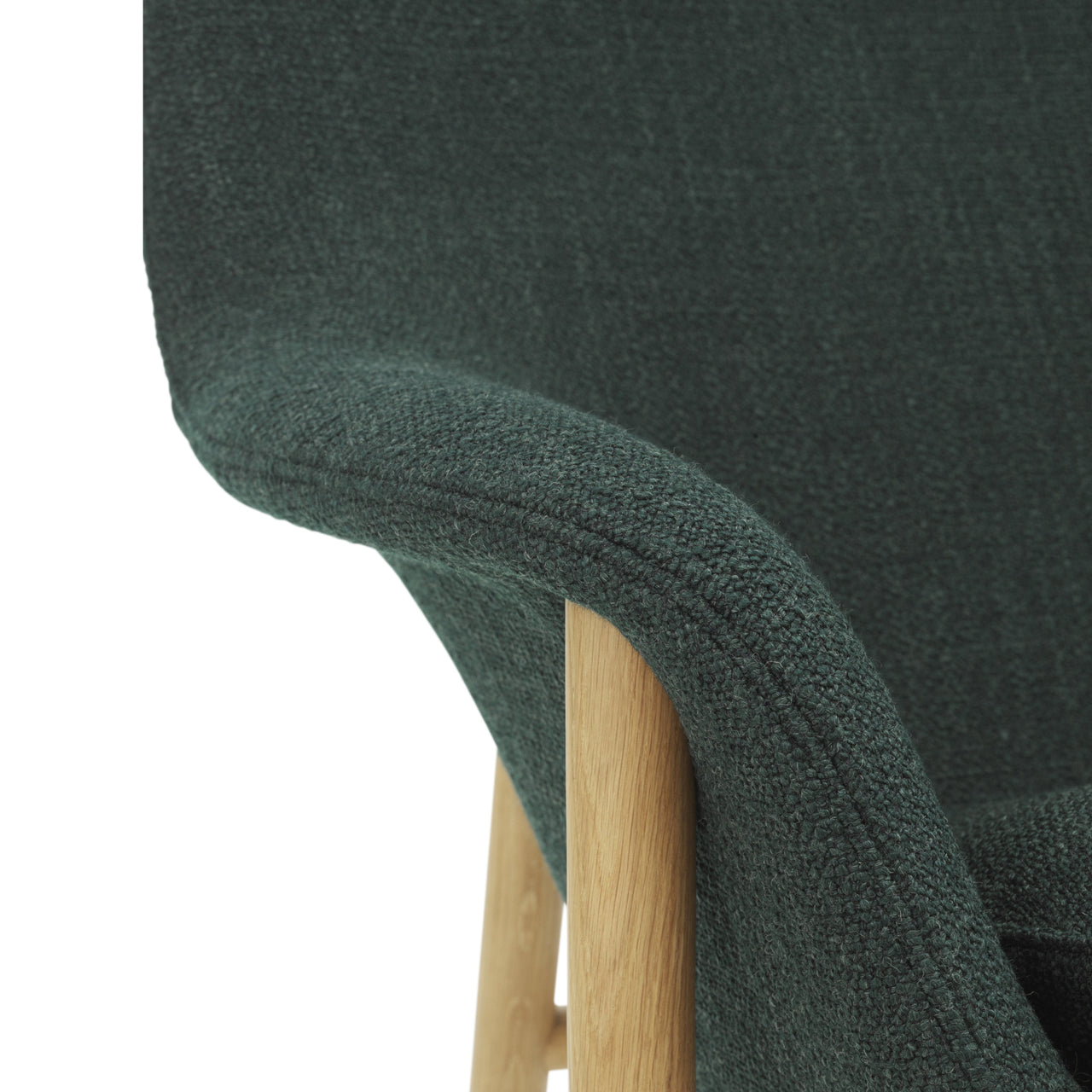 Drape Lounge Chair: High + Wood Base