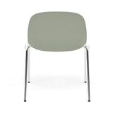 Fiber Side Chair: A-Base with Linking Device + Recycled Shell + Dusty Green