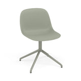Fiber Side Chair: Swivel Base + Recycled Shell +  Dusty Green + Dusty Green