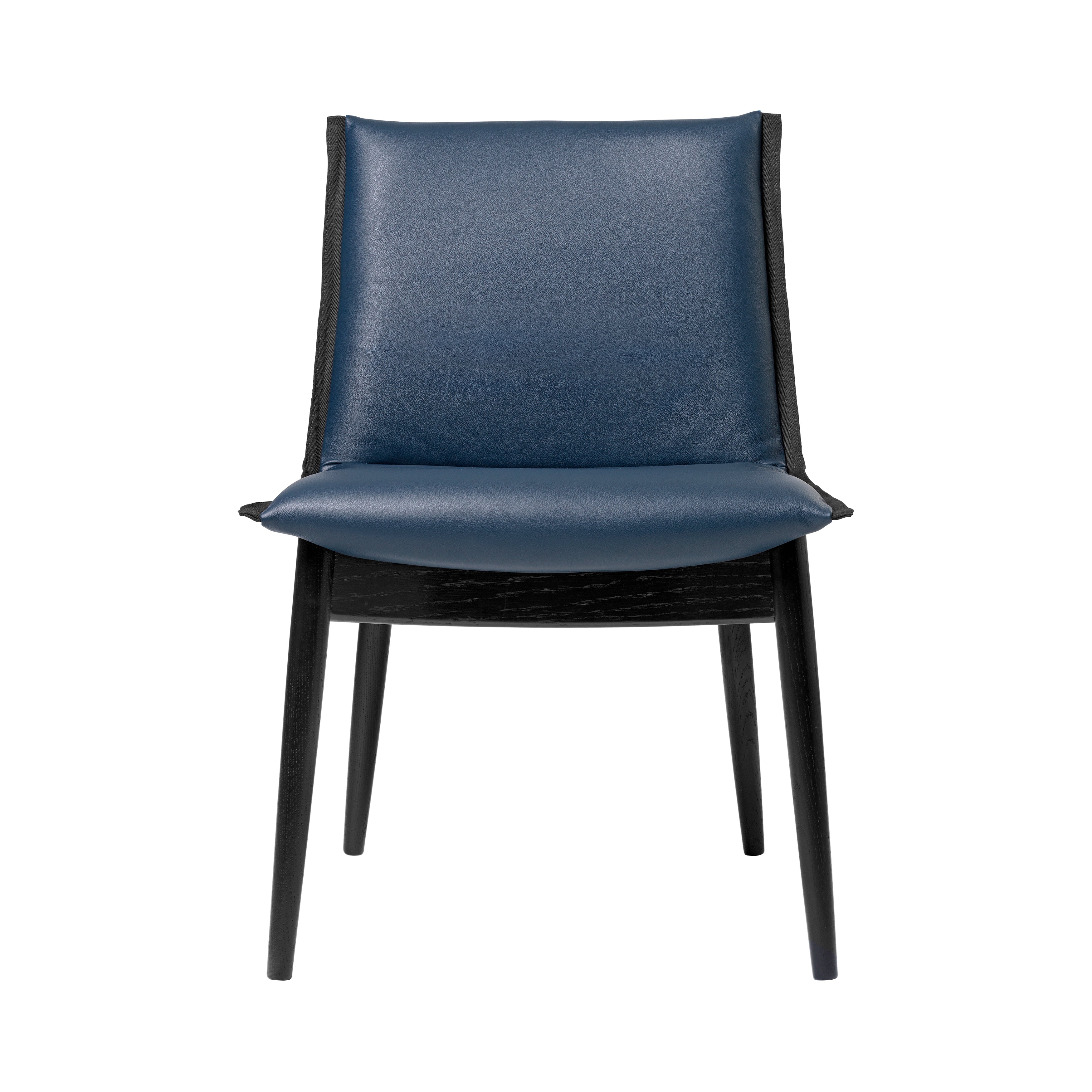 E004 Embrace Chair: Black Edging Strip + Black Oak