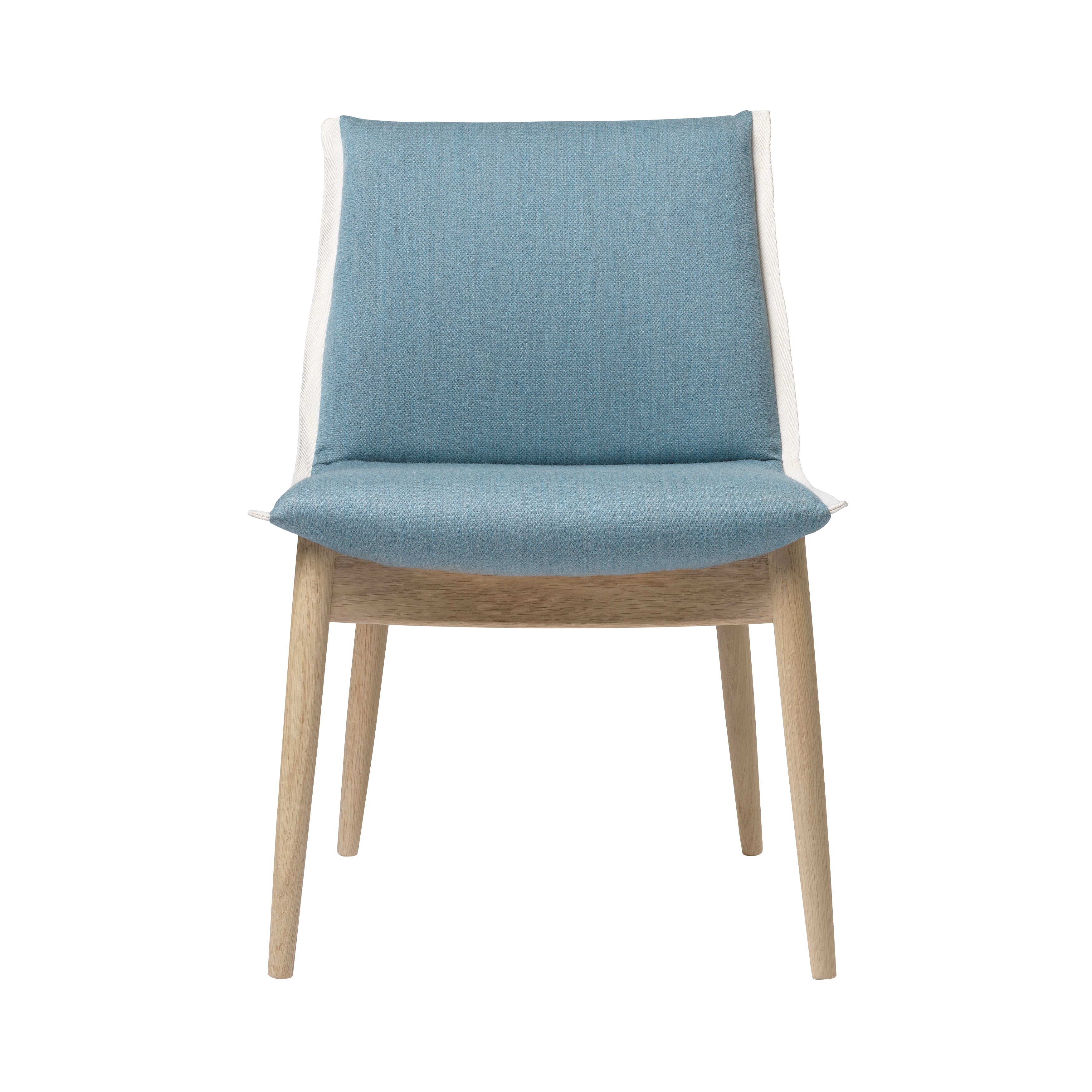 E004 Embrace Chair: Natural Edging Strip + White Oiled Oak