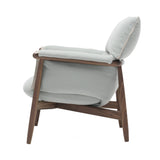 E015 Embrace Lounge Chair: Natural Edging Strip + Oiled Walnut