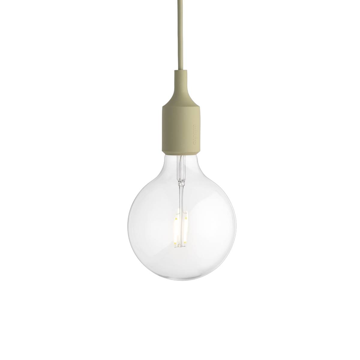 E27 Silicone Light: Beige-Green