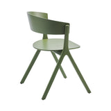 Circus Wood Chair: Olive Green + Without Seat Pad
