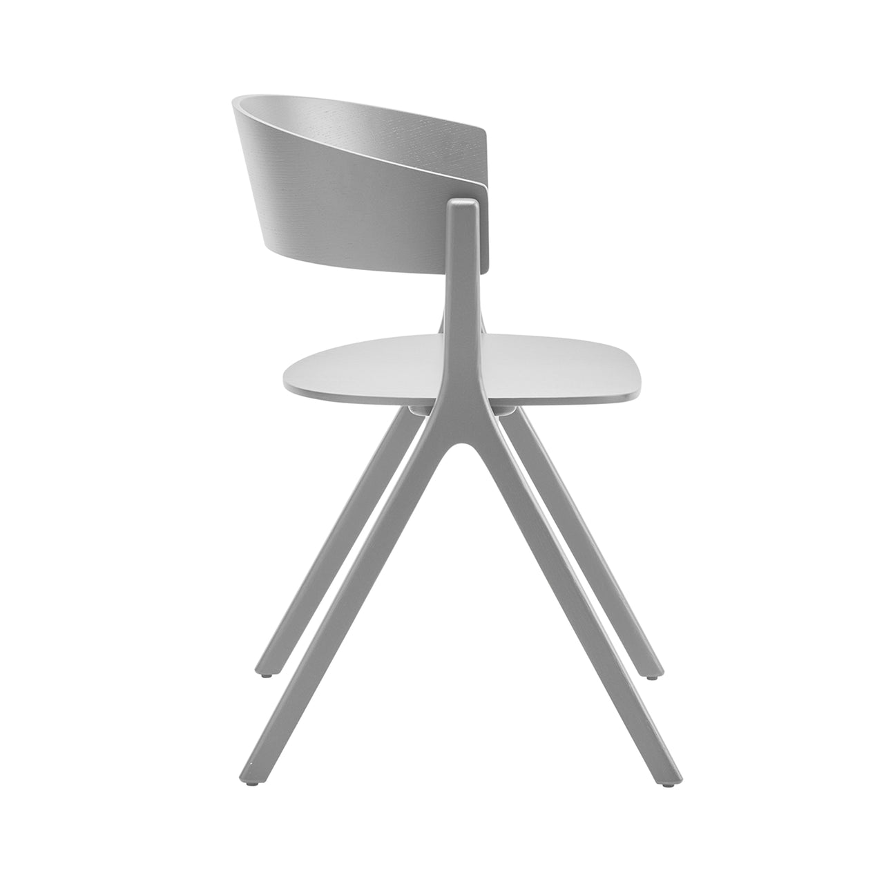 Circus Wood Chair: Traffic Grey + Without Seat Pad