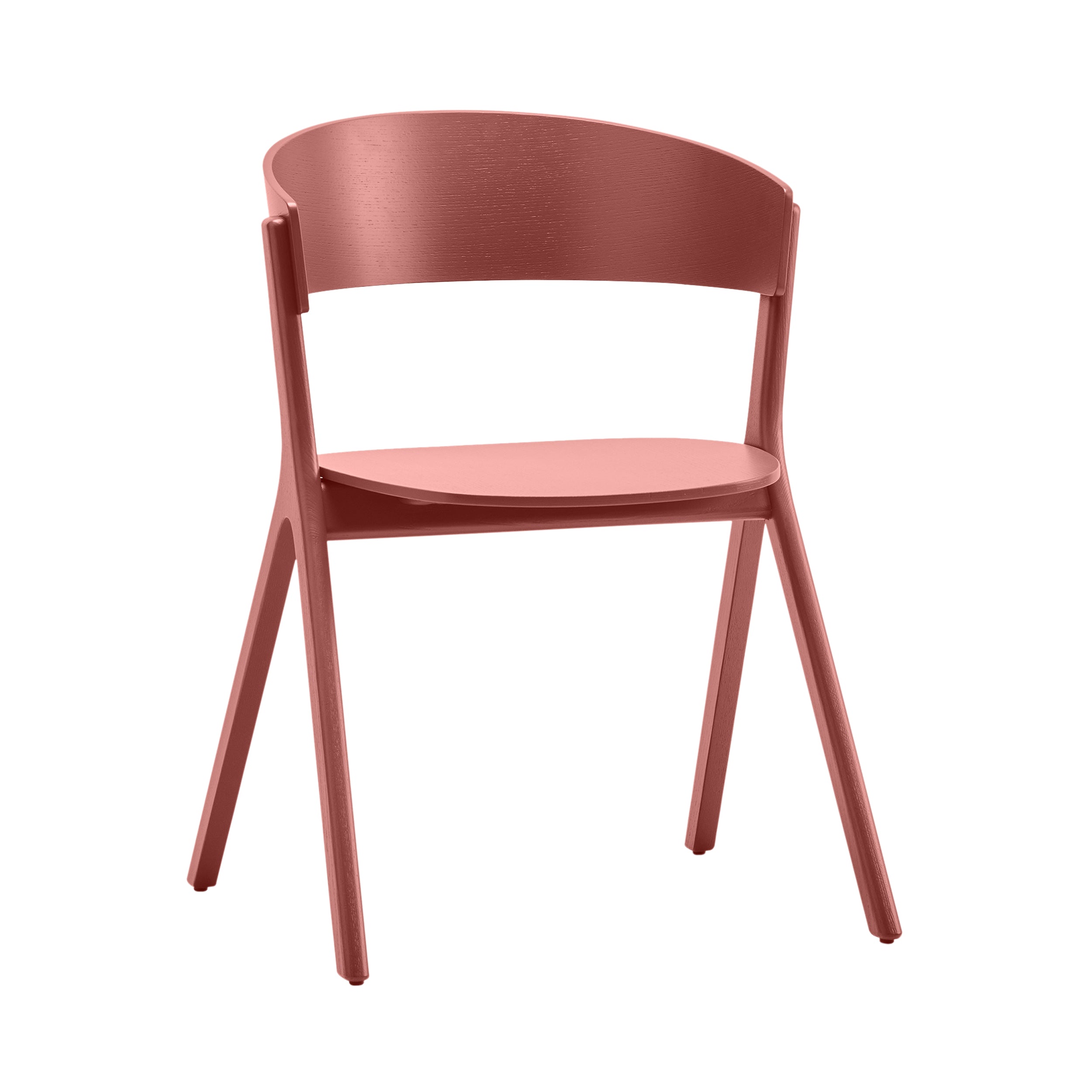 Circus Wood Chair: Japan Red + Without Seat Pad