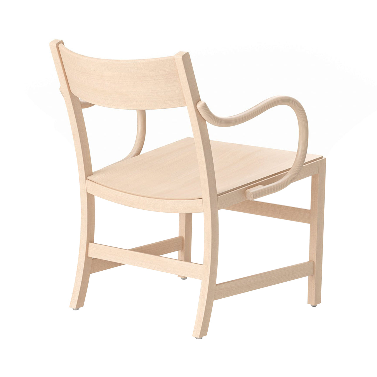 Waiter XL Easy Chair: Natural Beech