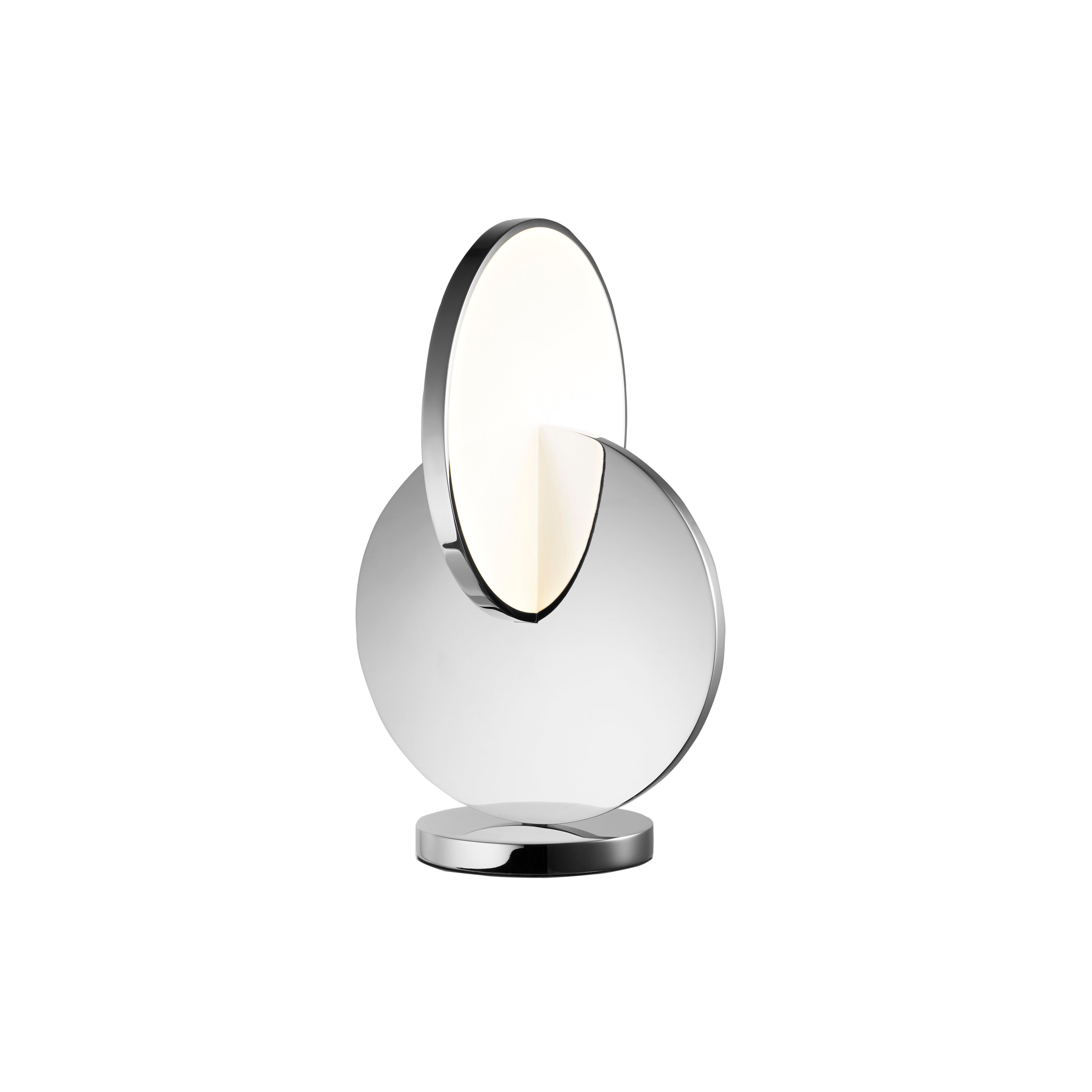 Eclipse Table Lamp: Chrome