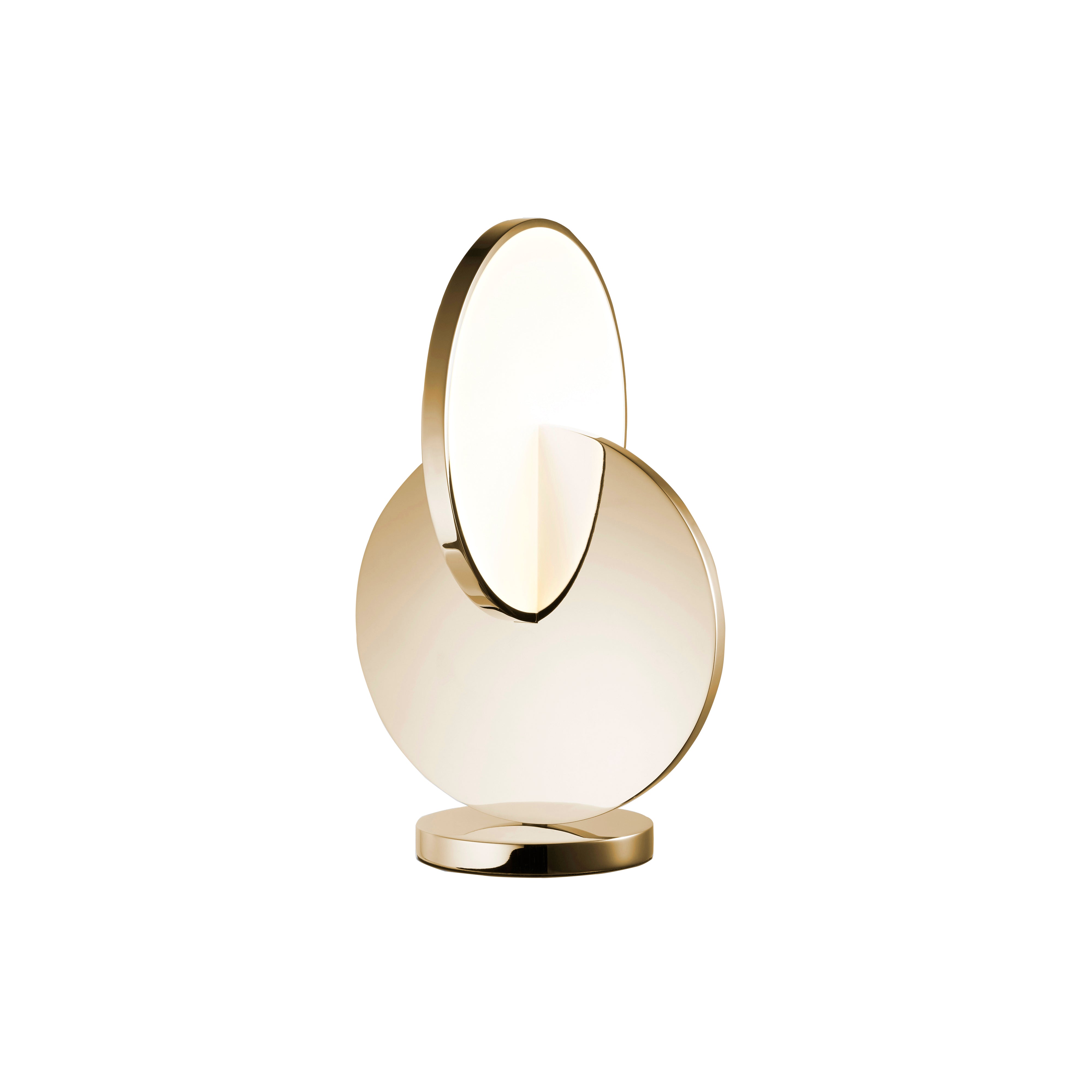 Eclipse Table Lamp: Gold